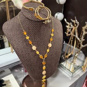 Lucky Brand set gold tone 3 pcs bee charms boho style